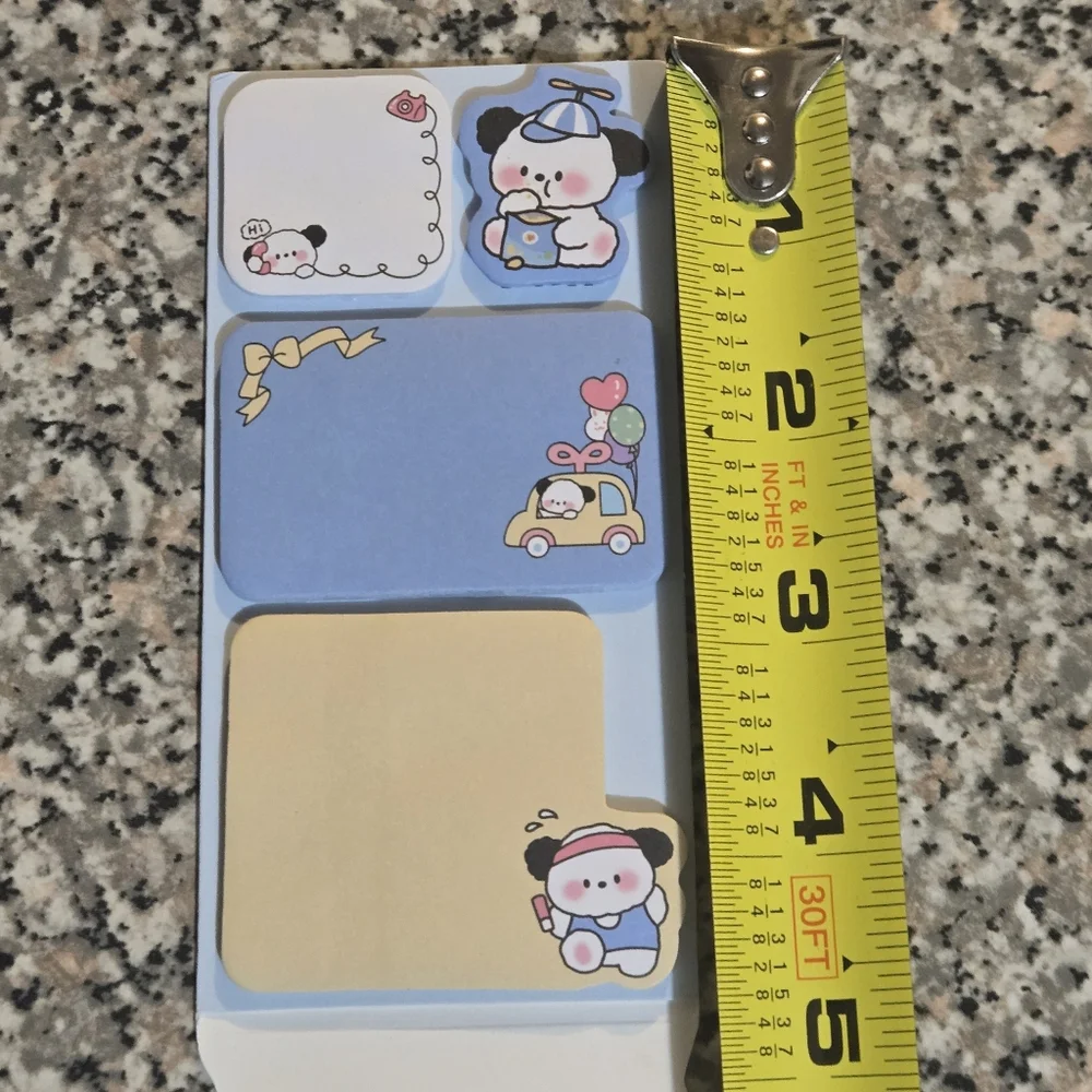 2 Cute Animal Sticky Notes Memo Pad Set